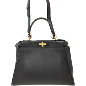 Fendi Peekaboo handbag ISeeU Leather 2way Shoulder Bag